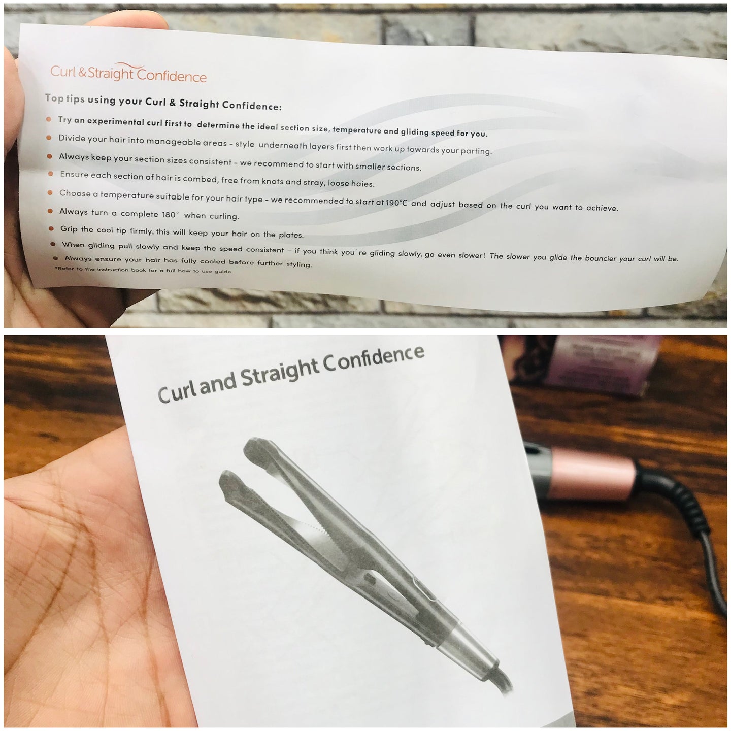 LDREAMAM 2 In 1 Hair Straightener And Curler With LCD Display | Imported
